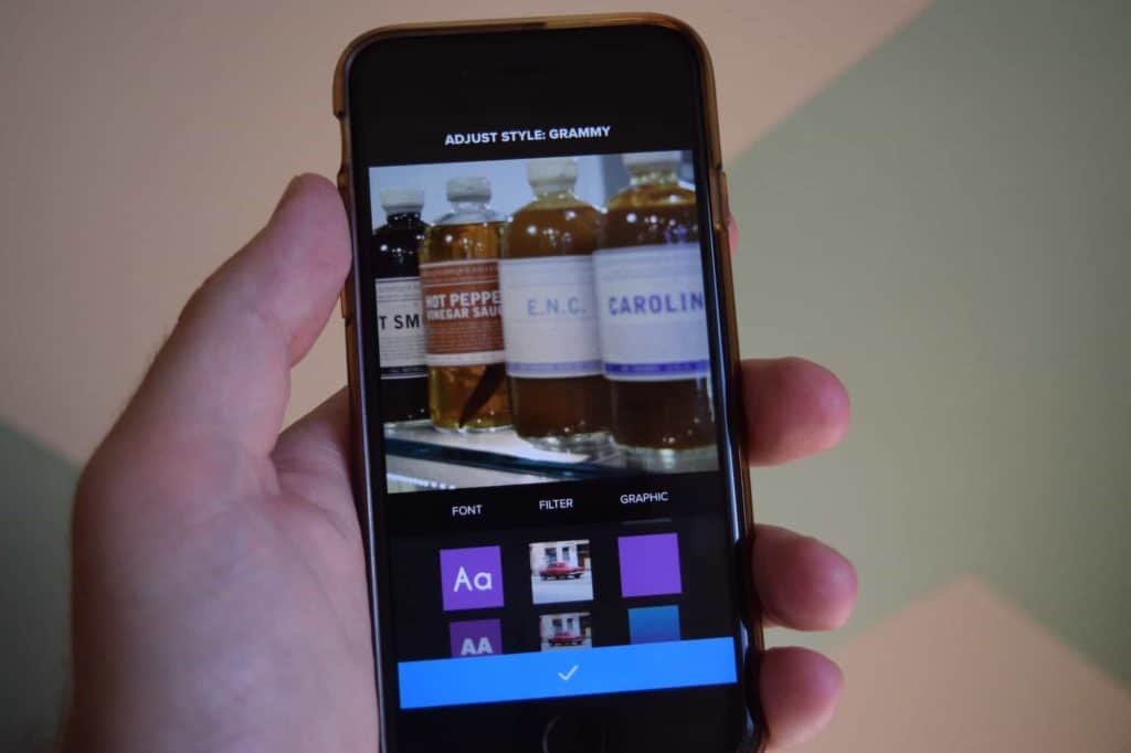 Quik, a video app from GoPro, in use