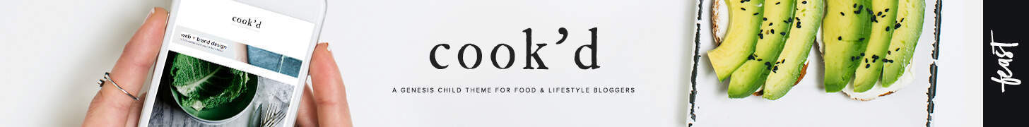 Cook'd Pro Responsive Minimalist Food Blog Theme