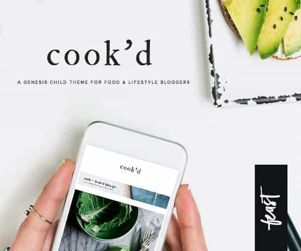 Cook'd Pro Responsive Minimalist Food Blog Theme