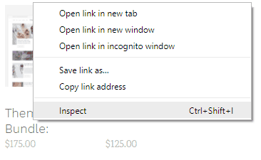 right click inspect element chrome to remove ads