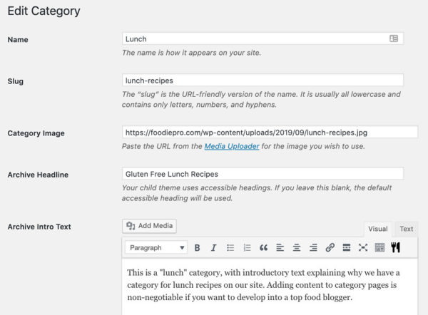 Configure the Category Pages - Feast Design Co.