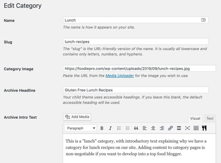 Configure the Category Pages - Feast Design Co.