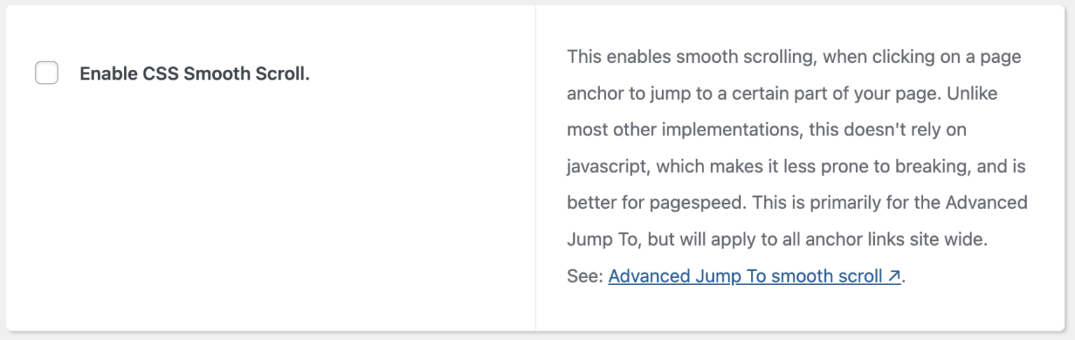 Smooth scrolling - Feast Design Co.